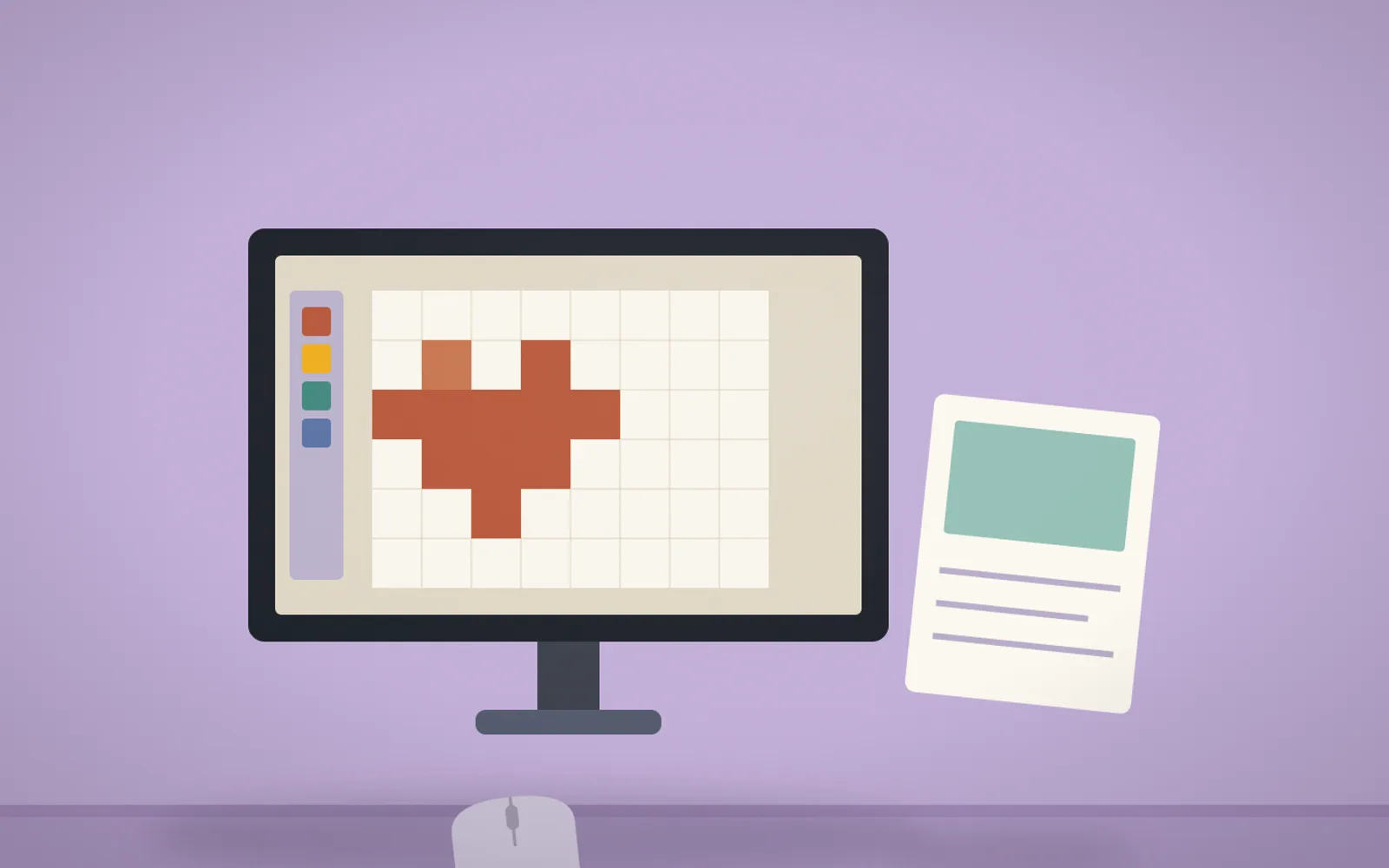 Pixel art creation