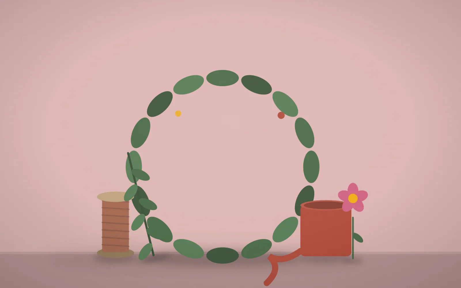 Seasonal wreath making